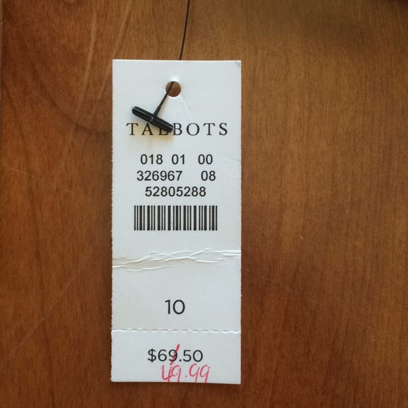 Talbots skirt -navy pattern - Picture 5 of 7